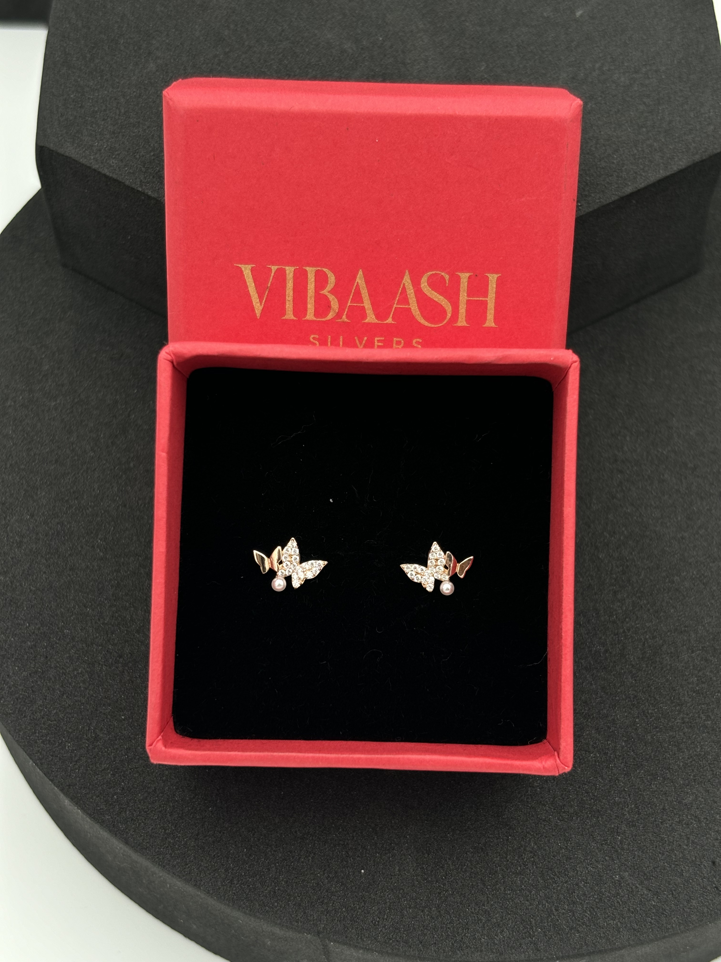 Butterfly Harmony Pearl Earrings.