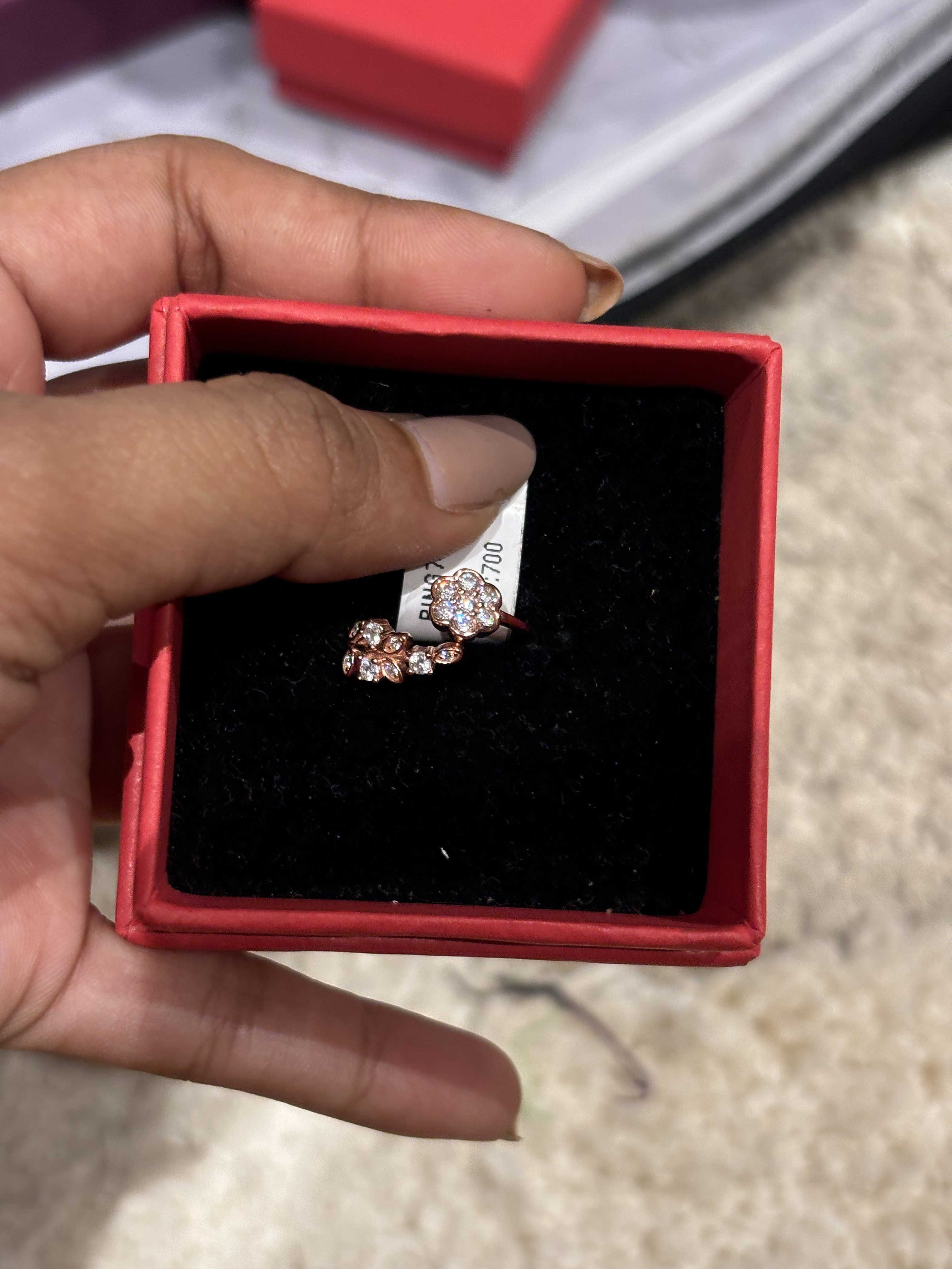 Scarlet Elegance Ring