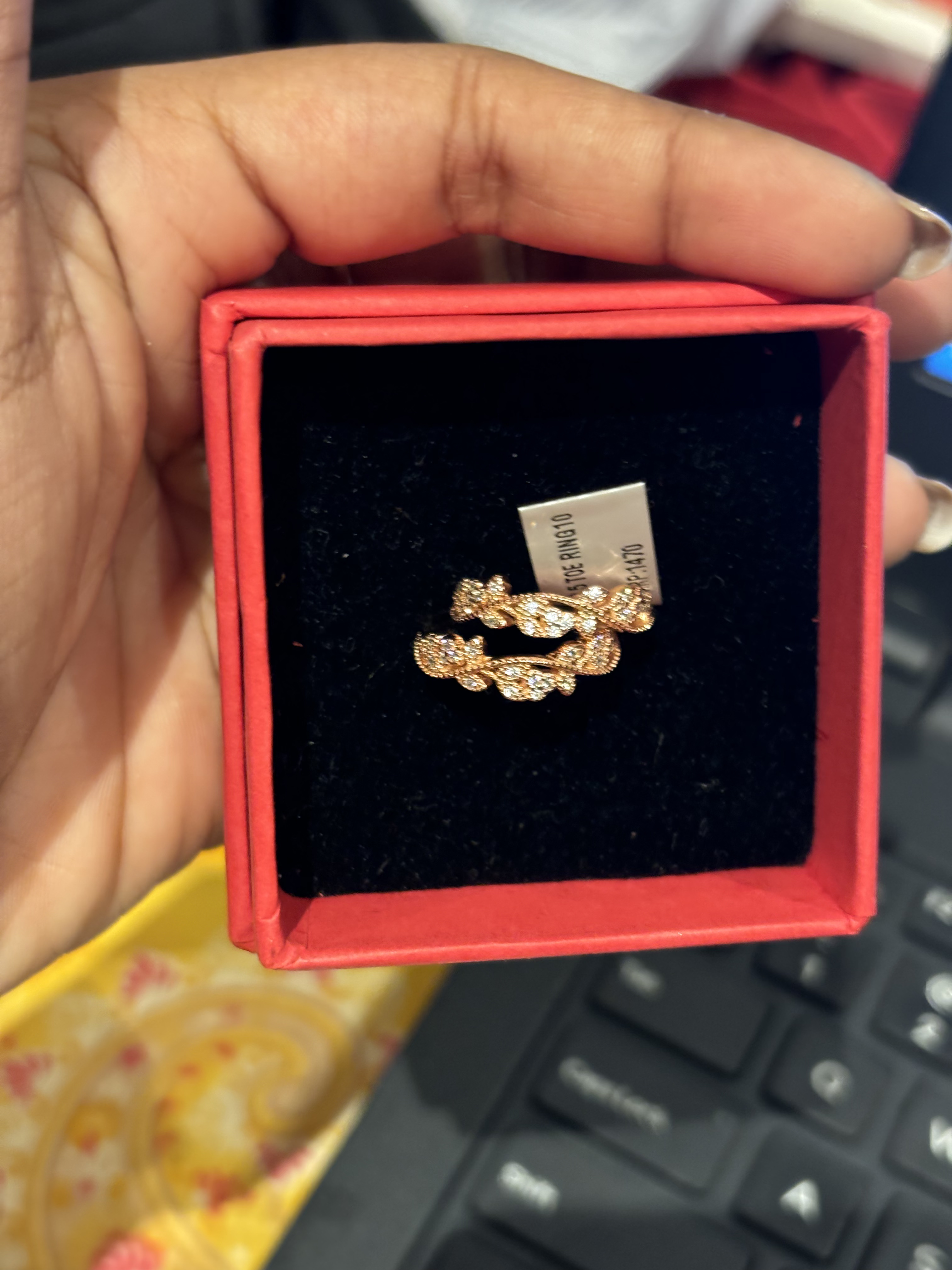 Vine Blossom Toe Ring